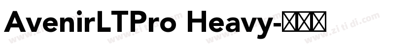 AvenirLTPro Heavy字体转换